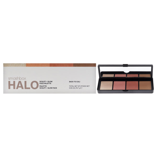 Halo Sculpt Plus Glow Face Palette - Black to Cali by SmashBox for Women - 0.55 oz Makeup