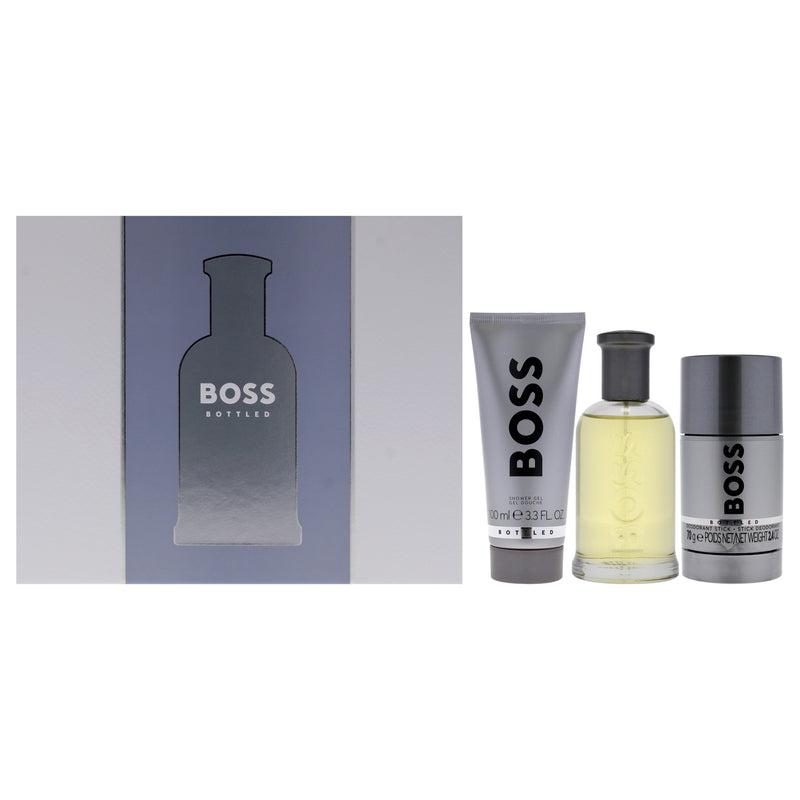 Boss No. 6 by Hugo Boss for Men - 3 Pc Gift Set 3.3oz EDT Spray, 3.3oz Shower Gel, 2.4oz Deodorant Stick