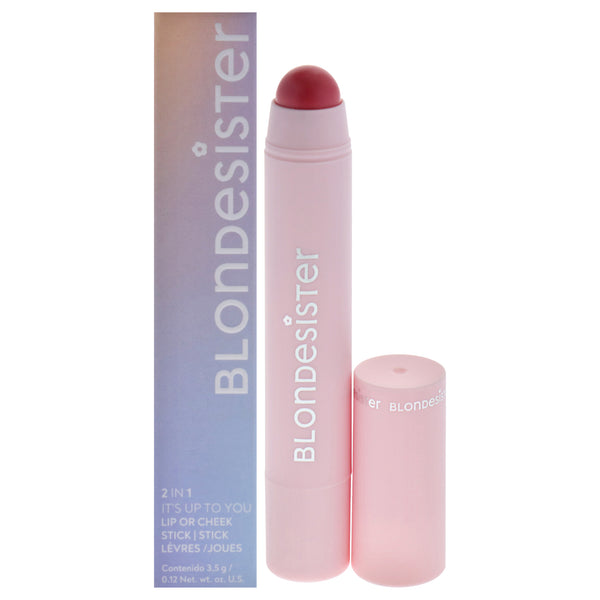 Blondesister 2 in 1 Its Up To You Lip and Cheek - 01 Soft Pink by Blondesister for Women - 0.12 oz Makeup