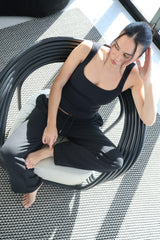 Pima Cotton Tank Top - Black
