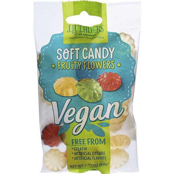 J.luehders Soft Vegan Candy Fruity Flowers 10x80g