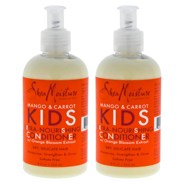 Shea Moisture Mango & Carrot Kids Extra-Nourishing Conditioner - Pack of 2 by Shea Moisture for Kids - 8 oz Conditioner