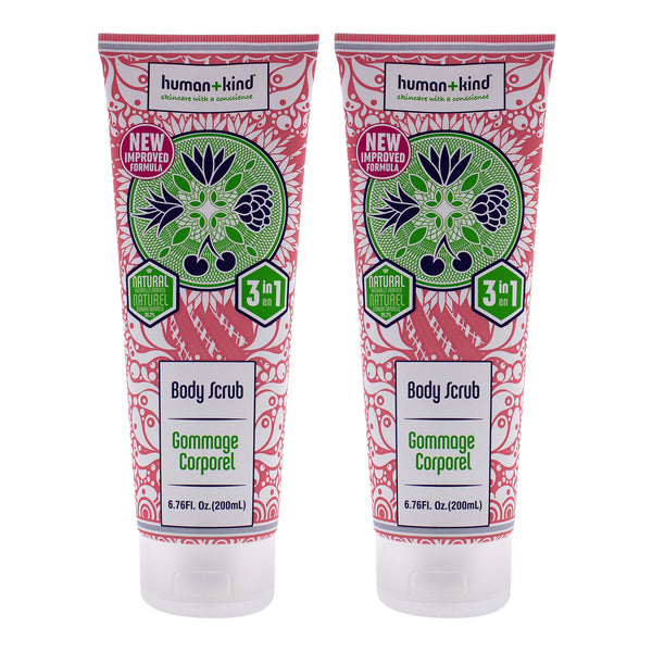 Human+Kind Body Scrub - Pack of 2 by Human+Kind for Unisex - 6.46 oz Scrub