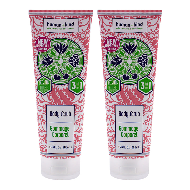 Human+Kind Body Scrub - Pack of 2 by Human+Kind for Unisex - 6.46 oz Scrub