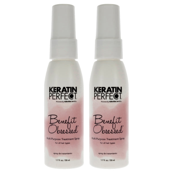 Keratin Perfect Keratin Benefit Obsessed Treatment Spray by Keratin Perfect for Unisex - 1.7 oz Treatment - Pack of 2