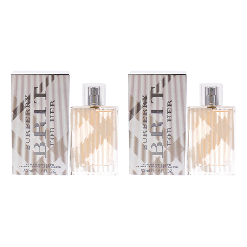 Burberry Burberry Brit by Burberry for Women - 1.6 oz EDT Spray - Pack of 2