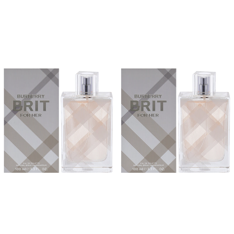 Burberry Burberry Brit by Burberry for Women - 3.3 oz EDT Spray - Pack of 2