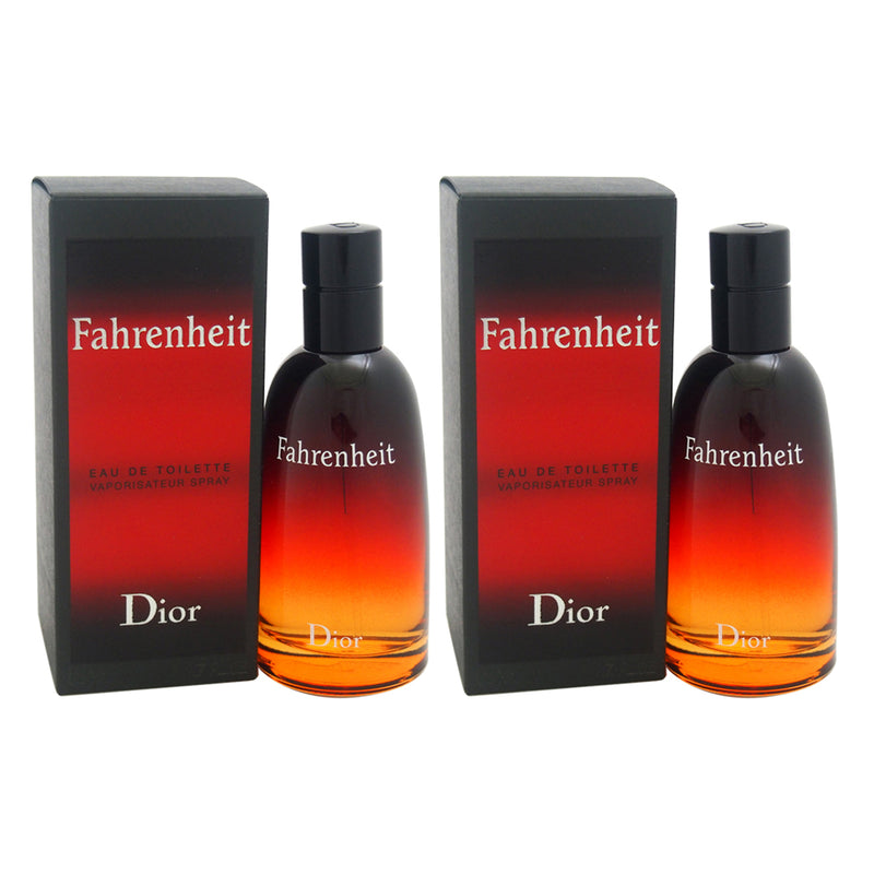 Christian Dior Fahrenheit by Christian Dior for Men - 1.7 oz EDT Spray - Pack of 2