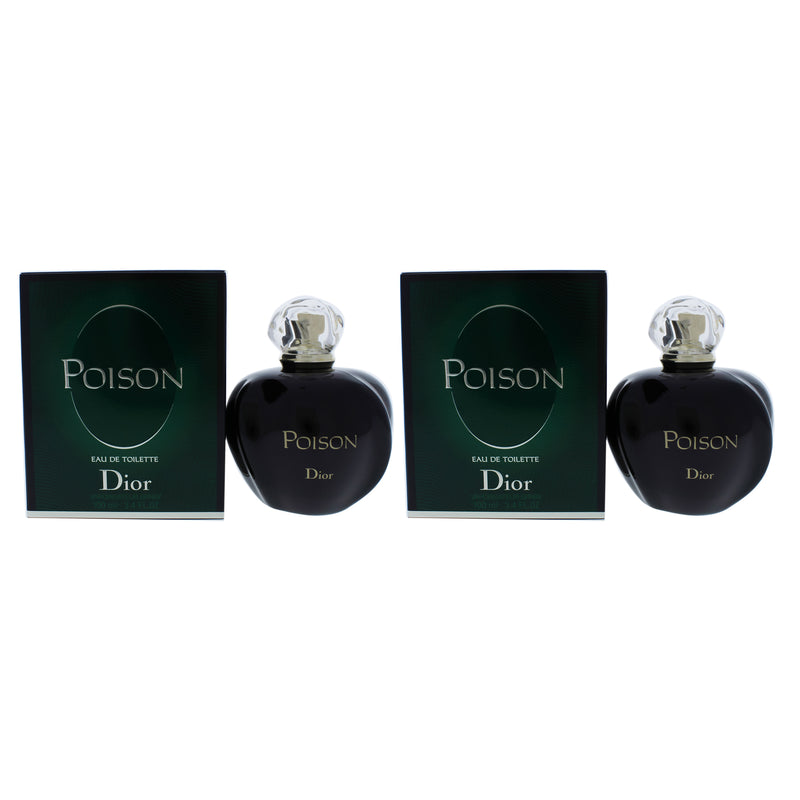 Christian Dior Poison by Christian Dior for Women - 3.4 oz EDT Spray - Pack of 2