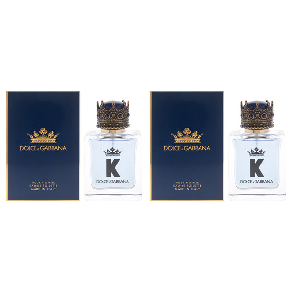 Dolce & Gabbana K by Dolce and Gabbana for Men - 1.7 oz EDT Spray - Pack of 2