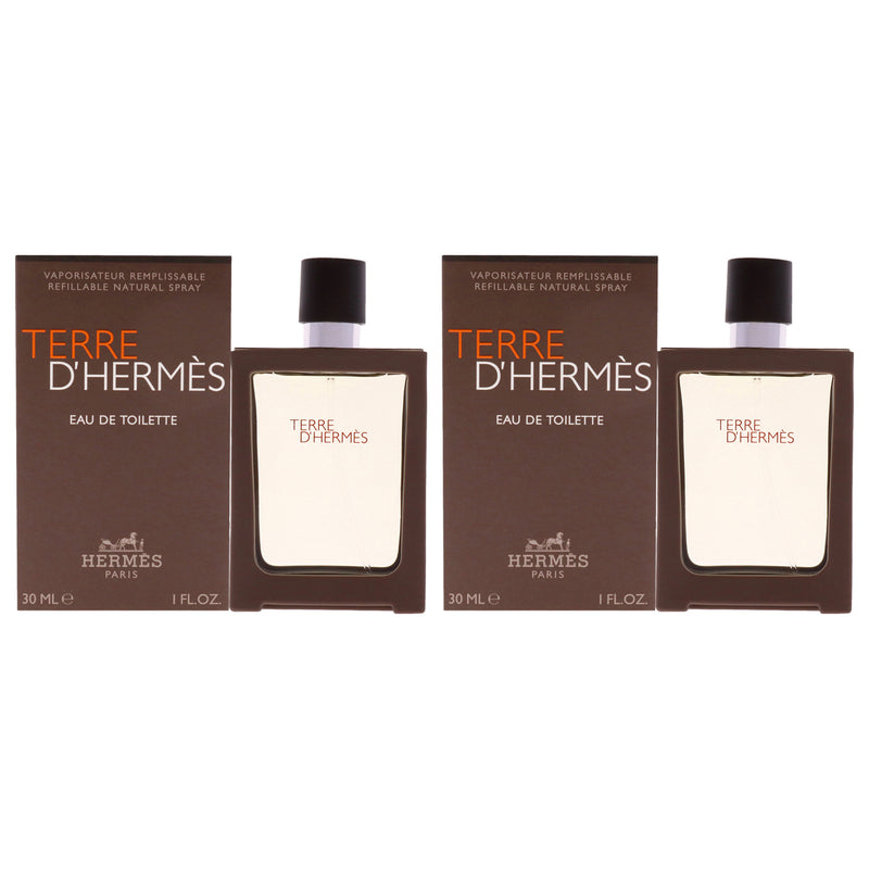 Hermes Terre Dhermes by Hermes for Men - 1 oz EDT Spray (Refill) - Pack of 2