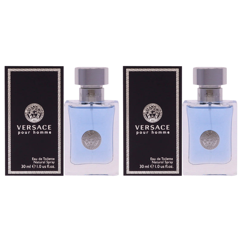 Versace Versace Pour Homme by Versace for Men - 1 oz EDT Spray - Pack of 2