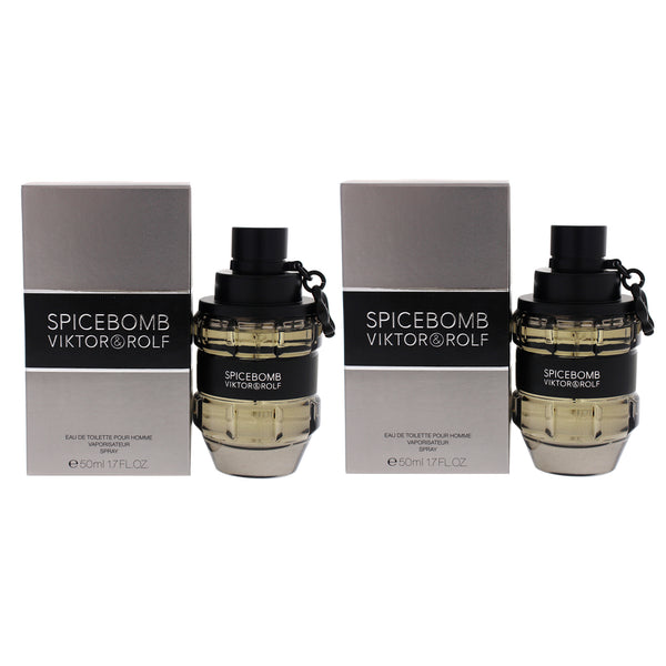 Viktor & Rolf Spicebomb by Viktor and Rolf for Men - 1.7 oz EDT Spray - Pack of 2