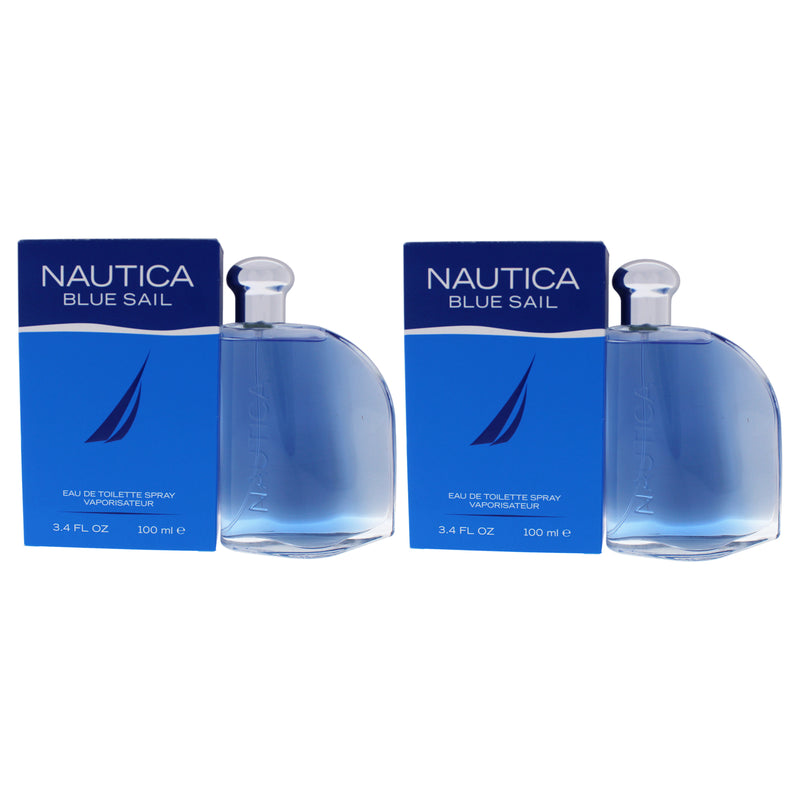 Nautica Blue Sail by Nautica for Men - 3.4 oz EDT Spray - Pack of 2
