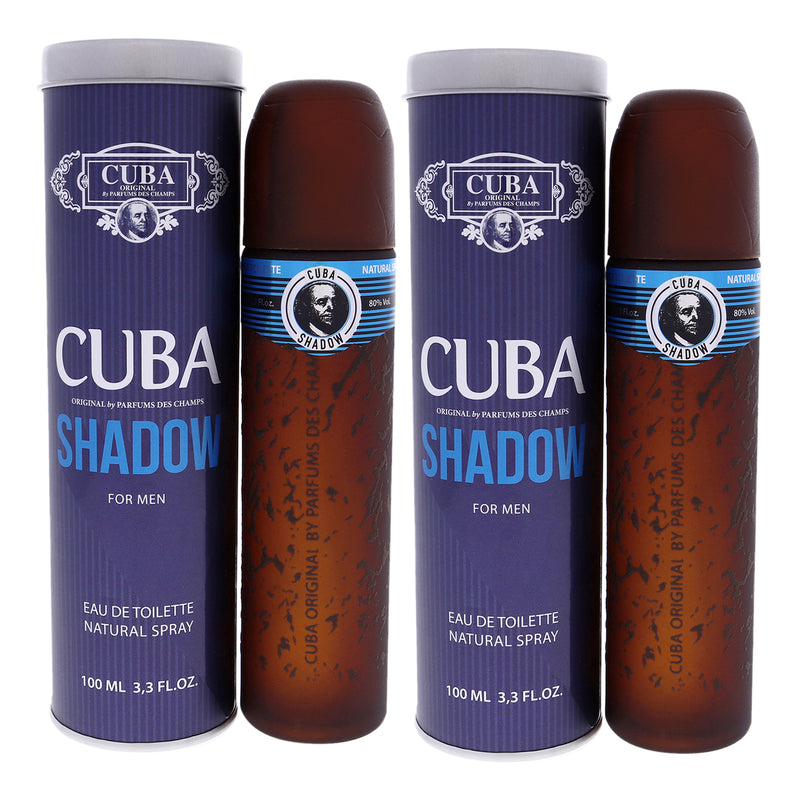 Cuba Cuba Shadow by Cuba for Men - 3.3 oz EDT Spray - Pack of 2