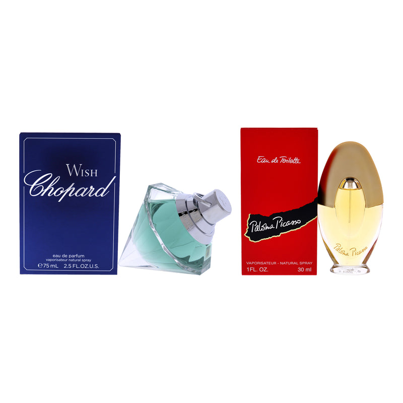 Various Designers Wish by Chopard and Paloma Picasso Kit by Various Designers for Women - 2 Pc Kit 2.5oz EDP Spray, 1oz EDT Spray