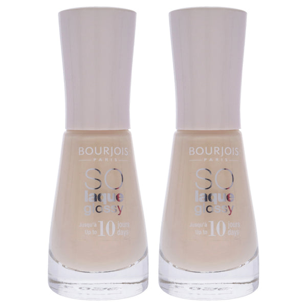 Bourjois So Laque Glossy - 07 Coton Sur Ton by Bourjois for Women - 0.3 oz Nail Polish - Pack of 2