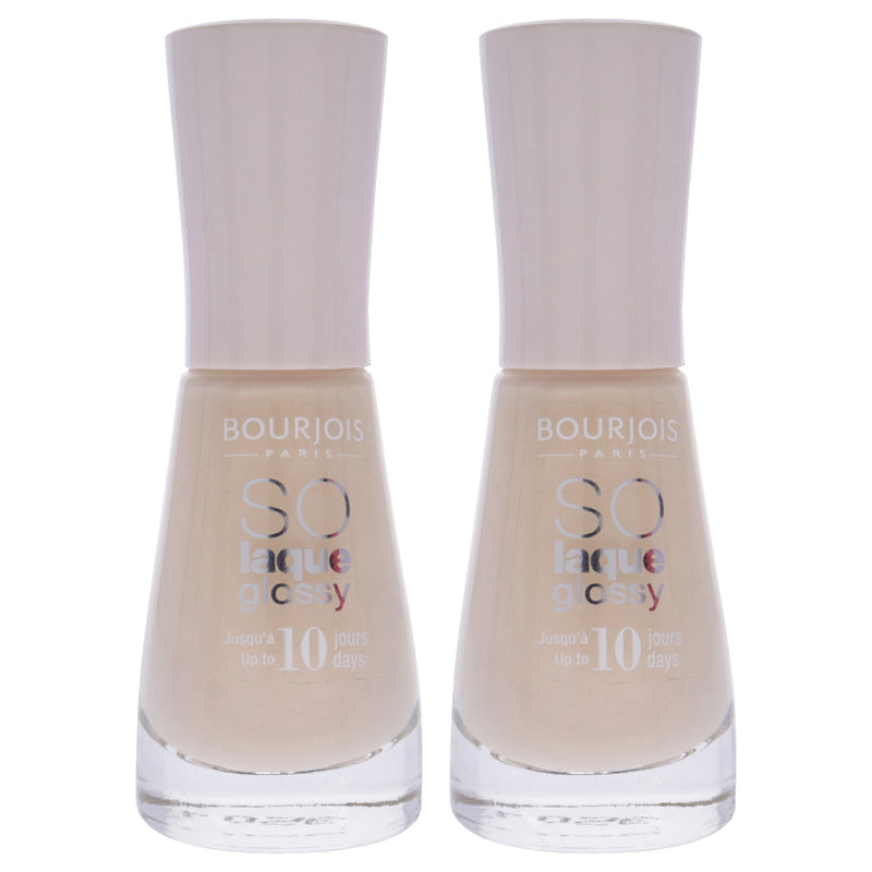 Bourjois So Laque Glossy - 07 Coton Sur Ton by Bourjois for Women - 0.3 oz Nail Polish - Pack of 2