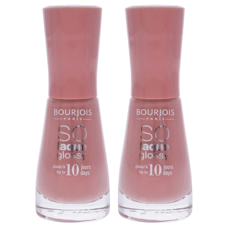 Bourjois So Laque Glossy - 13 Tombee A Pink by Bourjois for Women - 0.3 oz Nail Polish - Pack of 2