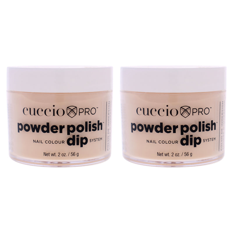 Cuccio Pro Pro Powder Polish Nail Colour Dip System - Flattering Peach by Cuccio Pro for Women - 0.5 oz Nail Powder - Pack of 2