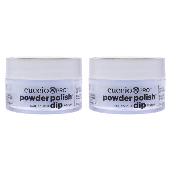 Cuccio Colour Pro Powder Polish Nail Colour Dip System - Peppermint Pastel Blue - Pack of 2 by Cuccio Colour for Women - 0.5 oz Nail Powder