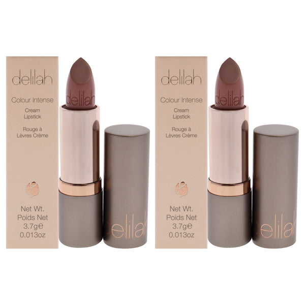 Delilah Colour Intense Cream Lipstick - Whisper by Delilah for Women - 0.13 oz Lipstick - Pack of 2