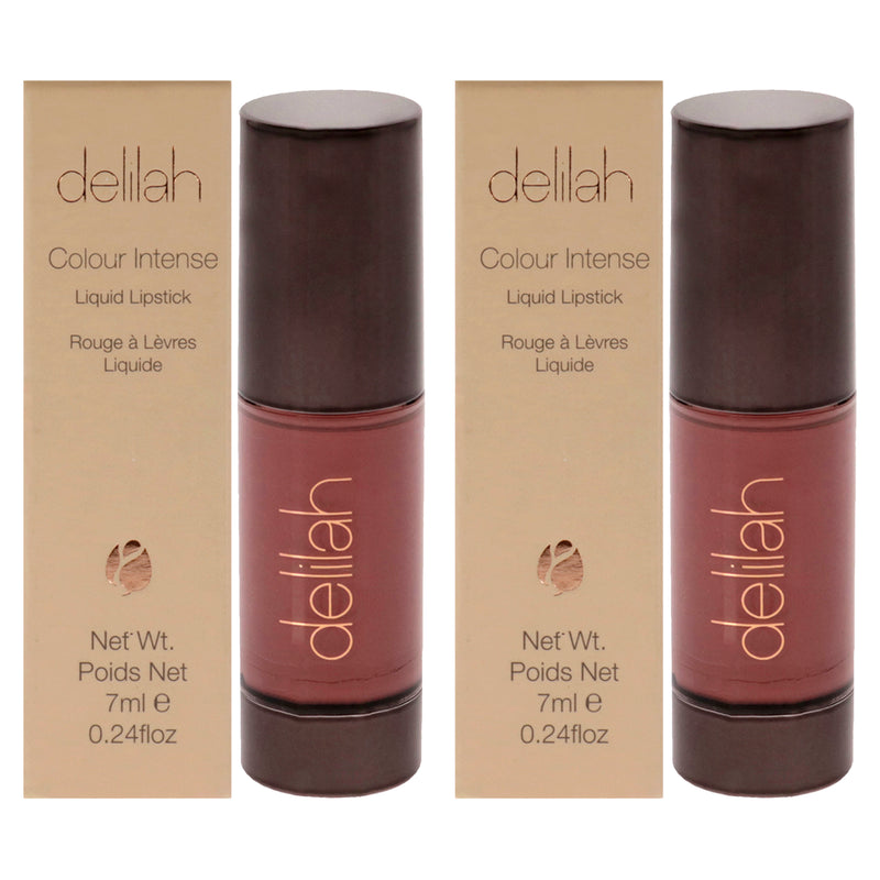 Delilah Colour Intense Liquid Lipstick - Beau by Delilah for Women - 0.24 oz Lipstick - Pack of 2