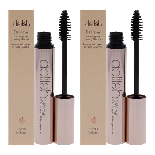 Delilah Definitive Volumising and Defining Mascara by Delilah for Women - 0.25 oz Mascara - Pack of 2