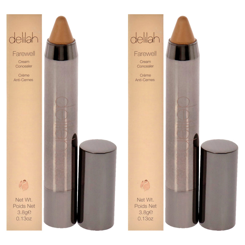 Delilah Farewell Cream Concealer - Honey by Delilah for Women - 0.13 oz Concealer - Pack of 2