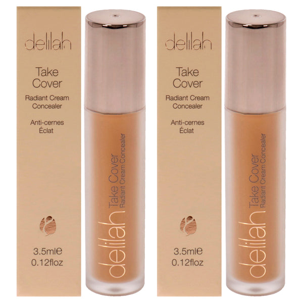 Delilah Take Cover Radiant Cream Concealer - Cashmere by Delilah for Women - 0.12 oz Concealer - Pack of 2