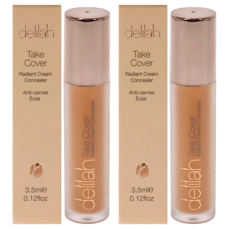 Delilah Take Cover Radiant Cream Concealer - Cashmere by Delilah for Women - 0.12 oz Concealer - Pack of 2