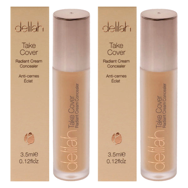 Delilah Take Cover Radiant Cream Concealer - Marble by Delilah for Women - 0.12 oz Concealer - Pack of 2