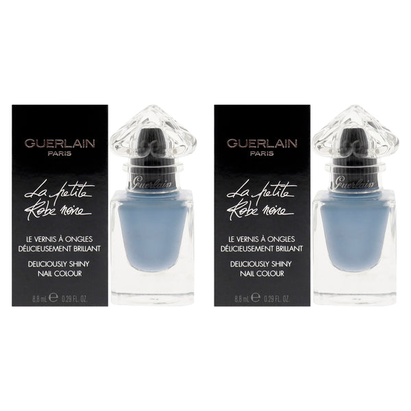 Guerlain La Petite Robe Noire Deliciously Shiny Nail Colour - 008 Denim Jacket by Guerlain for Women - 0.29 oz Nail Polish - Pack of 2