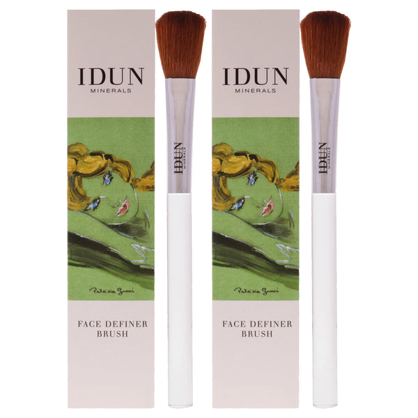 Idun Minerals Face Definer Brush - 012 by Idun Minerals for Women - 1 Pc Brush - Pack of 2