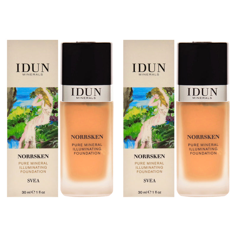 Idun Minerals Norrsken Foundation - 209 Svea by Idun Minerals for Women - 1 oz Foundation - Pack of 2