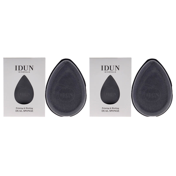 Idun Minerals Primer and Blotting Dual Sponge - 049 by Idun Minerals for Women - 1 Pc Sponge - Pack of 2