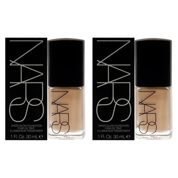 NARS Sheer Glow Foundation - # 1.5 Vallauris/Medium by NARS for Women - 1 oz Foundation - Pack of 2