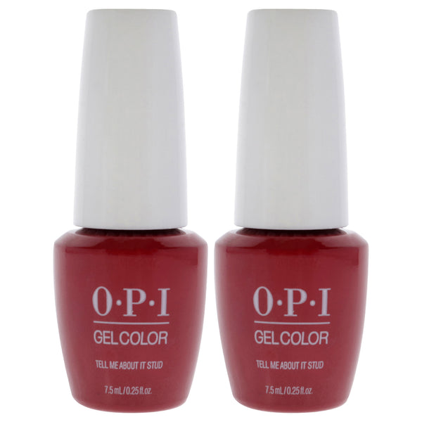 OPI GelColor - GC G51B Tell Me About It Stud by OPI for Women - 0.25 oz Nail Polish - Pack of 2