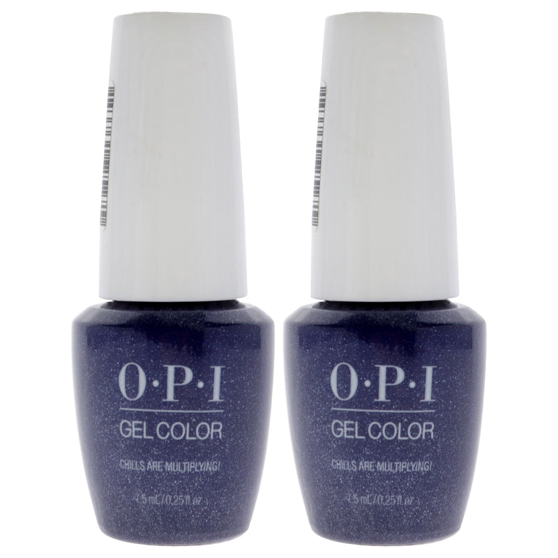 OPI GelColor - GCG 46B Chills Are Multiplying by OPI for Women - 0.25 oz Nail Polish - Pack of 2