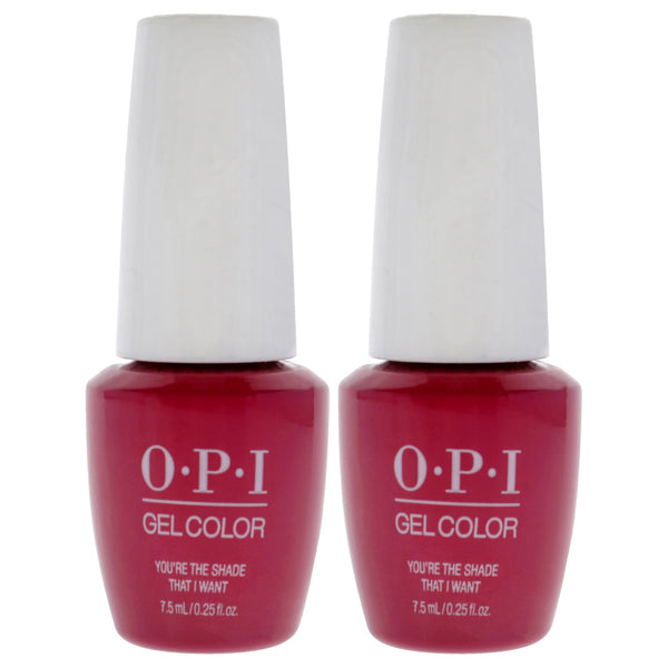 OPI GelColor Gel Lacquer - G50B Youre the Shade That I Want by OPI for Women - 0.25 oz Nail Polish - Pack of 2