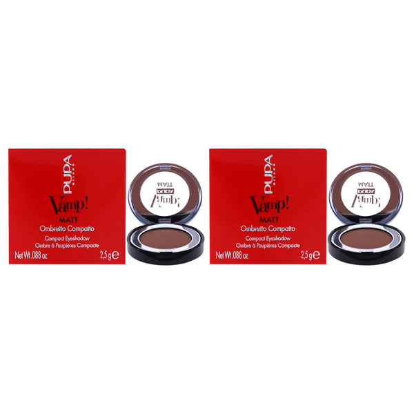 Pupa Milano Vamp! Matt Compact Eyeshadow - 040 Warm Nude by Pupa Milano for Women - 0.088 oz Eye Shadow - Pack of 2