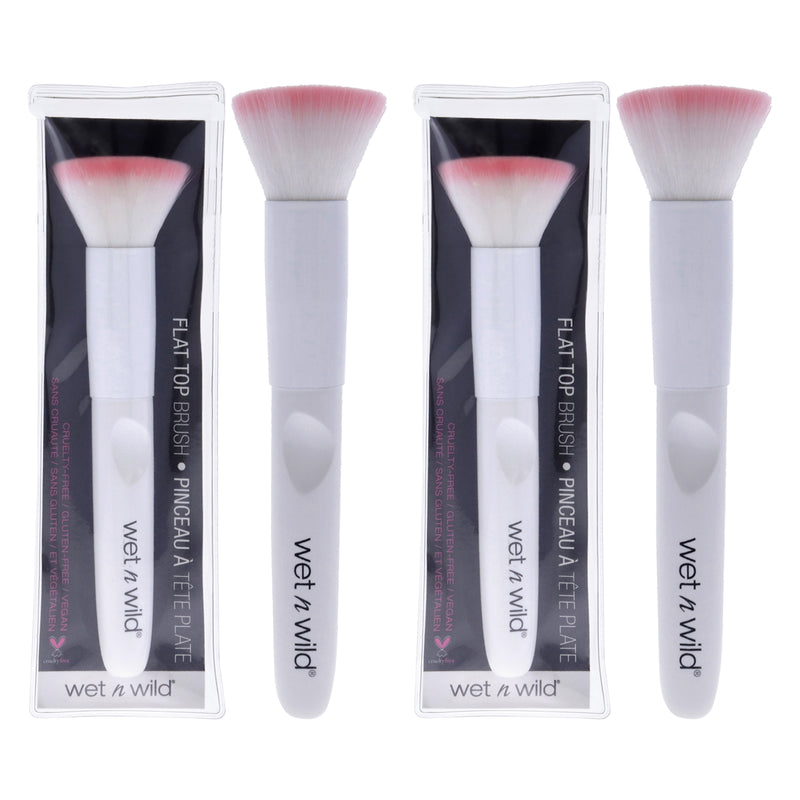 Wet n Wild Flat Top Brush by Wet n Wild for Women - 1 Pc Brush - Pack of 2