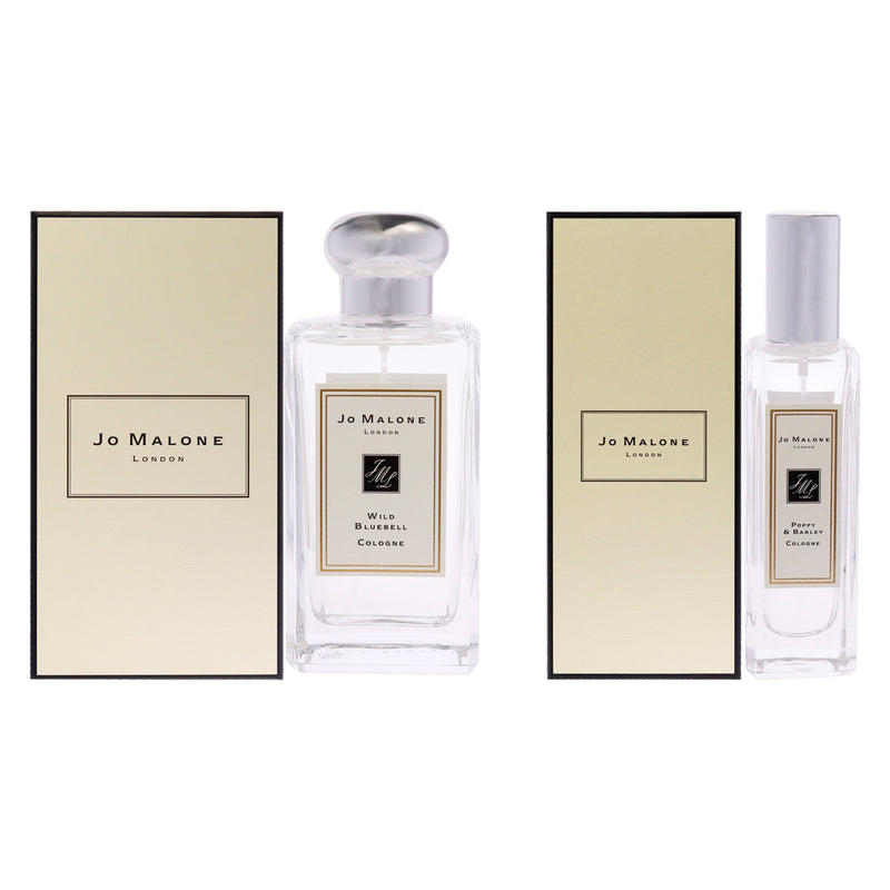 Jo Malone Wild Bluebell and Poppy and Barley Kit by Jo Malone for Women - 2 Pc Kit 3.4oz Cologne Spray, 1oz Cologne Spray