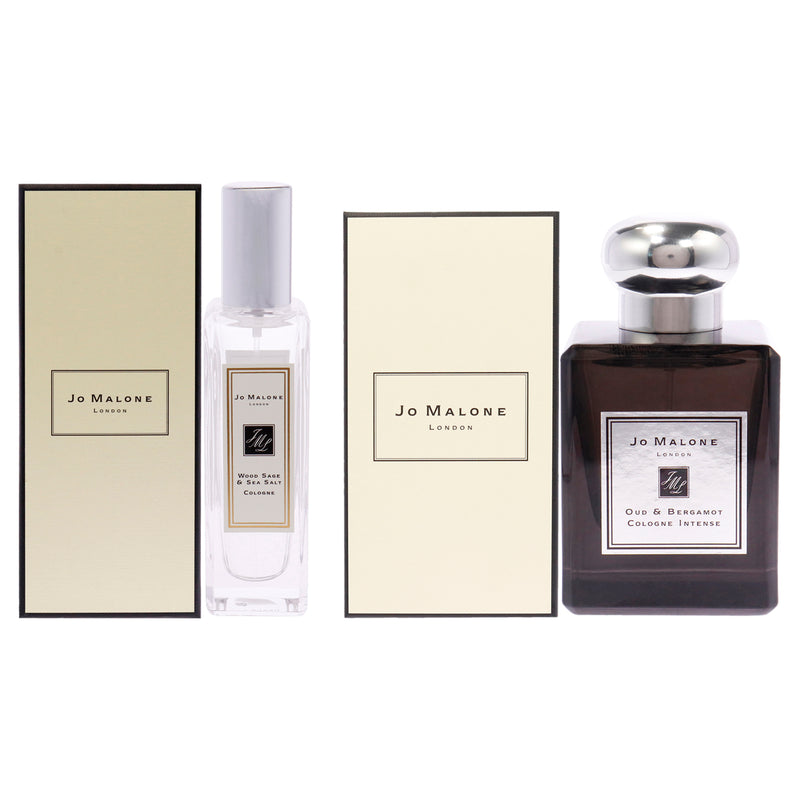 Jo Malone Wood Sage and Sea Salt and Oud and Bergamot Intense Kit by Jo Malone for Women - 2 Pc Kit 1oz Cologne Spray, 1.7oz Cologne Spray