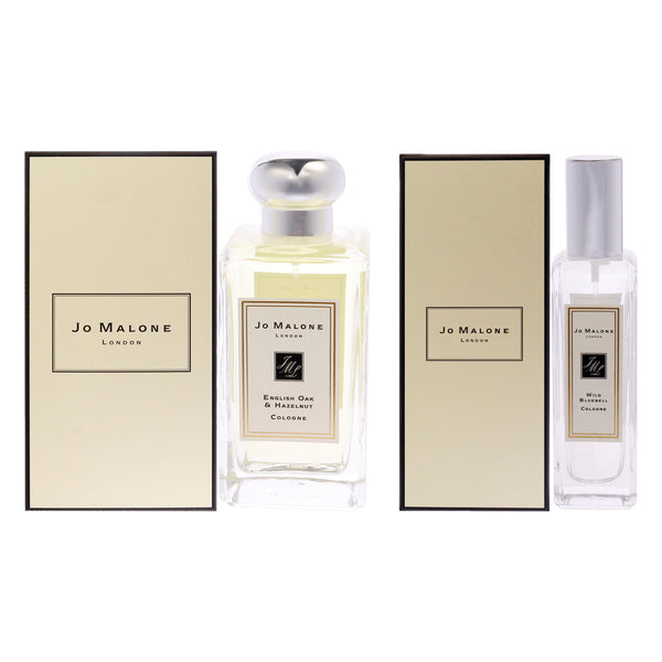 Jo Malone English Oak and Hazelnut and Wild Bluebell Kit by Jo Malone for Unisex - 2 Pc Kit 3.4oz Cologne Spray, 1oz Cologne Spray