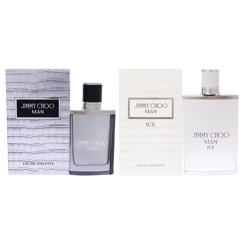 Jimmy Choo Jimmy Choo Kit by Jimmy Choo for Men - 2 Pc Kit 1.7oz EDT Spray, 3.3oz Jimmy Choo Man Ice EDT Spray