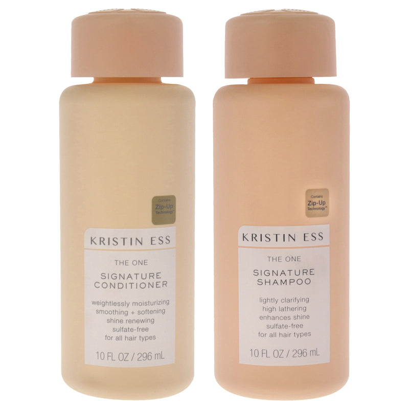 Kristin Ess The One Signature Kit by Kristin Ess for Unisex - 2 Pc Kit 10oz Conditioner, 10oz Shampoo