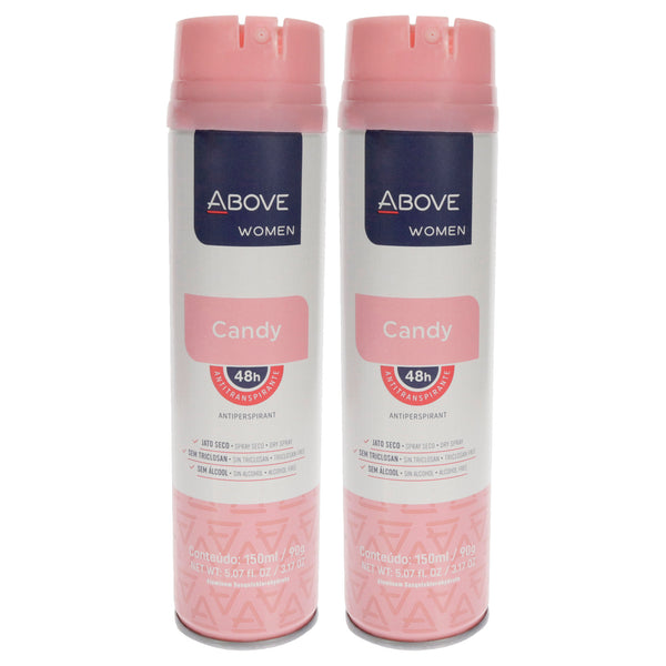 Above 48 Hours Antiperspirant Deodorant - Candy by Above for Women - 3.17 oz Deodorant Spray - Pack of 2