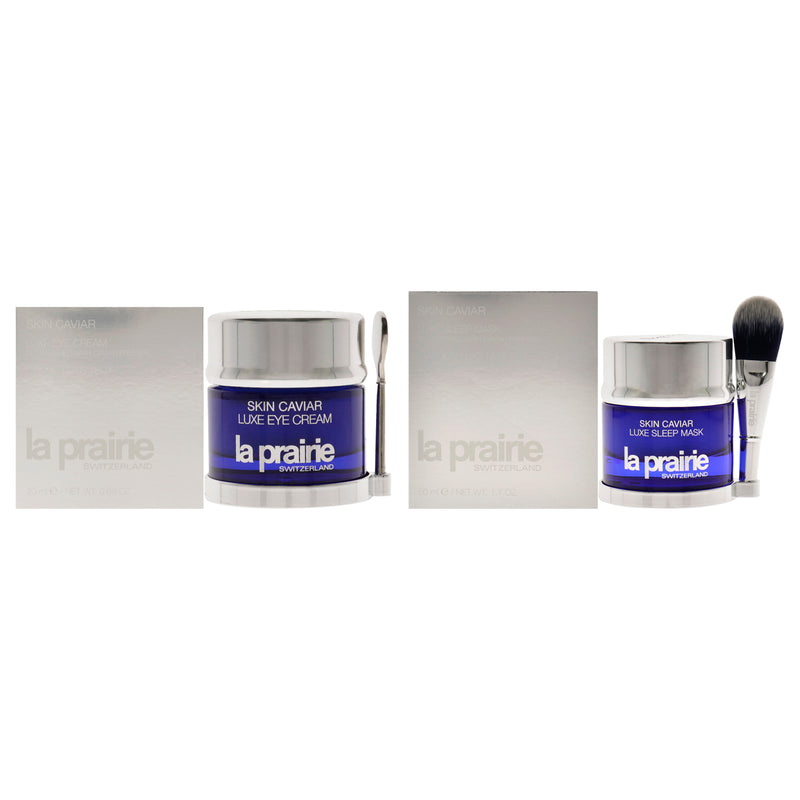 La Prairie Skin Caviar Luxe Kit by La Prairie for Unisex - 2 Pc Kit 0.68oz Eye Cream, 1.7oz Sleep Mask