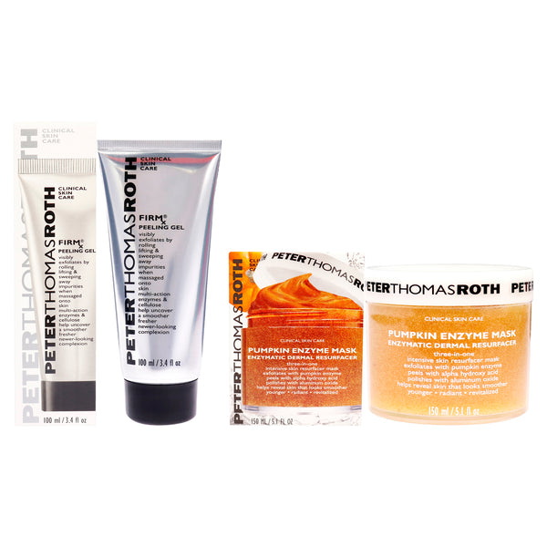 Peter Thomas Roth Pumpkin Enzyme Mask and Firmx Peeling Gel Kit by Peter Thomas Roth for Women - 2 Pc Kit 5oz Mask, 3.4oz Gel